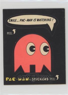 1980 Fleer Pac-Man Stickers - [Base] #38.1 - Smile… Pac-Man Is Watching! (No Eyes)