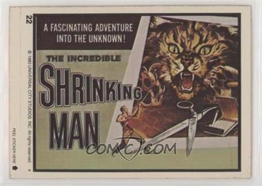 1980 Topps Creature Feature You'll Die Laughing - Monster Hall of Fame/Movie Posters Stickers #22 - The Incredible Shrinking Man