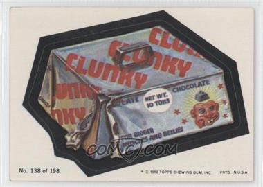 1980 Topps Wacky Packages Series 3 - [Base] #138 - Clunky