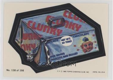 1980 Topps Wacky Packages Series 3 - [Base] #138 - Clunky