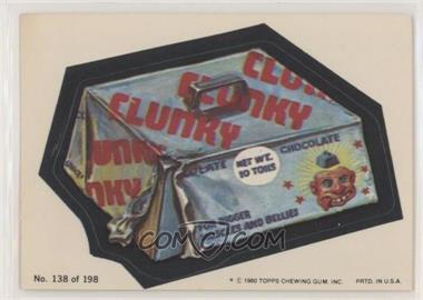 1980 Topps Wacky Packages Series 3 - [Base] #138 - Clunky