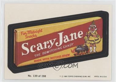 1980 Topps Wacky Packages Series 3 - [Base] #139 - Scary Jane