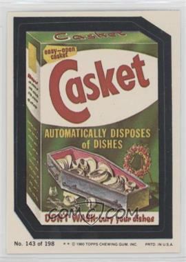 1980 Topps Wacky Packages Series 3 - [Base] #143 - Casket