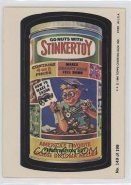 1980 Topps Wacky Packages Series 3 - [Base] #149 - Stinkertoy