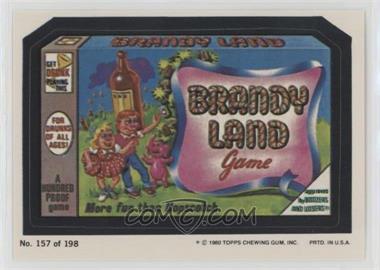 1980 Topps Wacky Packages Series 3 - [Base] #157 - Brandy Land