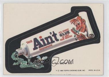 1980 Topps Wacky Packages Series 3 - [Base] #186 - Ain't Glue