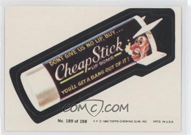 1980 Topps Wacky Packages Series 3 - [Base] #189 - Cheapstick