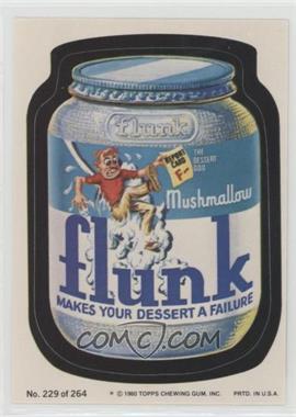 1980 Topps Wacky Packages Series 4 - [Base] #229.1 - Flunk Marshmallow (One Star)