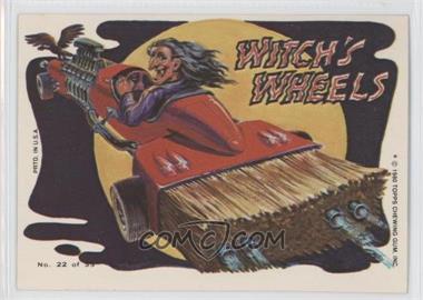 1980 Topps Weird Wheels - [Base] #22 - Witch's Wheels