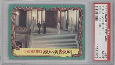 1981 Topps Raiders of the Lost Ark - [Base] #86 - The adventure ends... Or does it? [PSA 9 MINT]