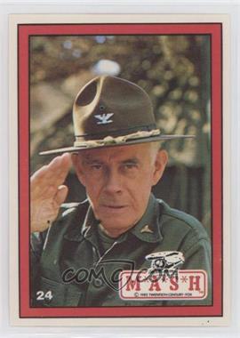 1982 Donruss M*A*S*H - [Base] #24 - Harry Morgan as Col. Sherman T. Potter