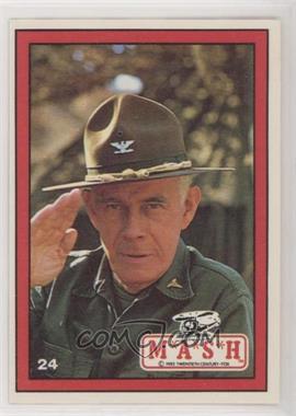 1982 Donruss M*A*S*H - [Base] #24 - Harry Morgan as Col. Sherman T. Potter