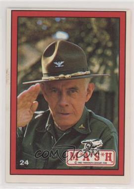 1982 Donruss M*A*S*H - [Base] #24 - Harry Morgan as Col. Sherman T. Potter