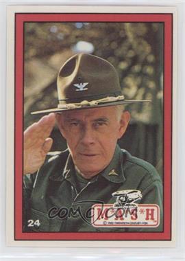 1982 Donruss M*A*S*H - [Base] #24 - Harry Morgan as Col. Sherman T. Potter