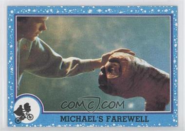 1982 Topps E.T. The Extra Terrestrial in His Adventure on Earth - [Base] #72 - Michael's Farewell