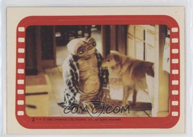 1982 Topps E.T. The Extra Terrestrial in His Adventure on Earth - Stickers #2 - E.T. and Harvey [Good to VG‑EX]