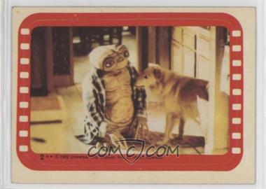 1982 Topps E.T. The Extra Terrestrial in His Adventure on Earth - Stickers #2 - E.T. and Harvey [Good to VG‑EX]