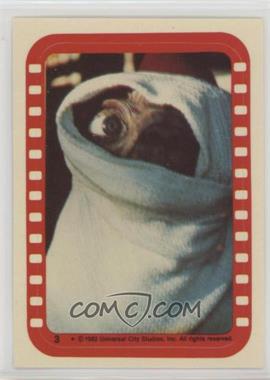 1982 Topps E.T. The Extra Terrestrial in His Adventure on Earth - Stickers #3 - E.T. The Extra-Terrestrial