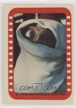 1982 Topps E.T. The Extra Terrestrial in His Adventure on Earth - Stickers #3 - E.T. The Extra-Terrestrial