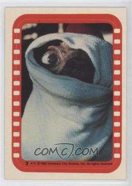 1982 Topps E.T. The Extra Terrestrial in His Adventure on Earth - Stickers #3 - E.T. The Extra-Terrestrial