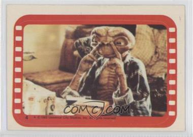 1982 Topps E.T. The Extra Terrestrial in His Adventure on Earth - Stickers #4 - E.T. The Tipsy Alien