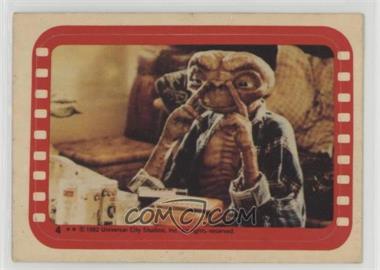 1982 Topps E.T. The Extra Terrestrial in His Adventure on Earth - Stickers #4 - E.T. The Tipsy Alien