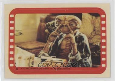 1982 Topps E.T. The Extra Terrestrial in His Adventure on Earth - Stickers #4 - E.T. The Tipsy Alien