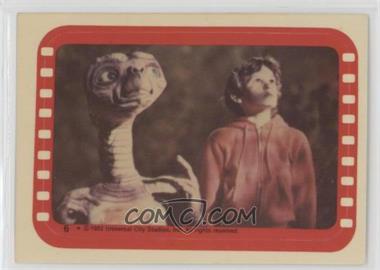 1982 Topps E.T. The Extra Terrestrial in His Adventure on Earth - Stickers #6 - E.T. The Extra-Terrestrial