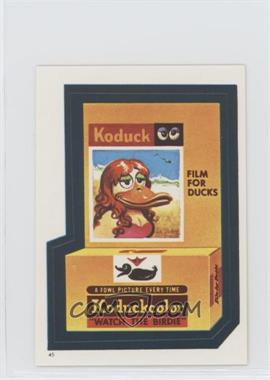 1982 Topps Wacky Packages Album Stickers - [Base] #45 - Koduck