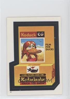 1982 Topps Wacky Packages Album Stickers - [Base] #45 - Koduck