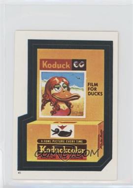 1982 Topps Wacky Packages Album Stickers - [Base] #45 - Koduck