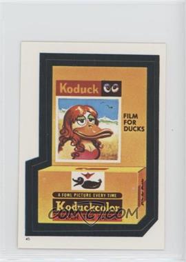 1982 Topps Wacky Packages Album Stickers - [Base] #45 - Koduck