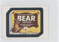 Grizzly Flavored Bear Aspirin