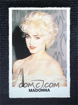 1983-88 Frida Magazine Music and Film Stars Perforated - [Base] #_MADO.2 - Madonna (Shoulders Showing) [EX to NM]