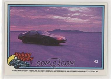 1983 Donruss Knight Rider - [Base] #42 - KITT