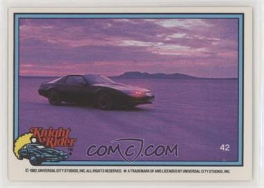 1983 Donruss Knight Rider - [Base] #42 - KITT