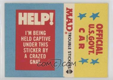 1983 Fleer Mad Stickers - Trouble Stickers #_NoN - Help! I'm being held captive...