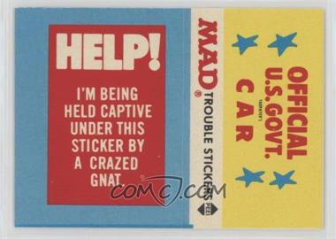 1983 Fleer Mad Stickers - Trouble Stickers #_NoN - Help! I'm being held captive...