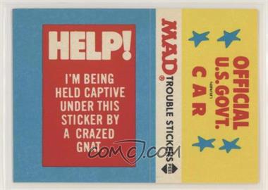 1983 Fleer Mad Stickers - Trouble Stickers #_NoN - Help! I'm being held captive...