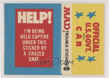 1983 Fleer Mad Stickers - Trouble Stickers #_NoN - Help! I'm being held captive...