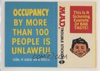 Occupancy by more than 100...