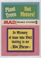 Plant Trees Not Meters!