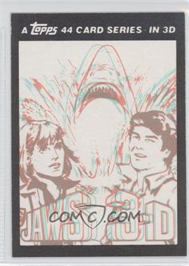 1983 Topps Jaws 3-D - [Base] #1 - Header Card