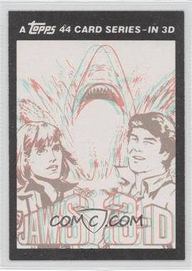 1983 Topps Jaws 3-D - [Base] #1 - Header Card