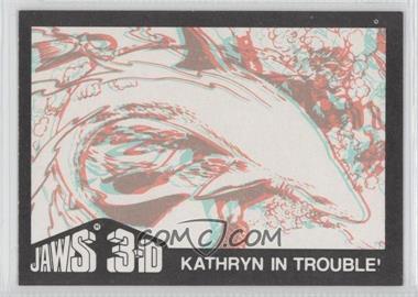 1983 Topps Jaws 3-D - [Base] #11 - Kathryn in Trouble!