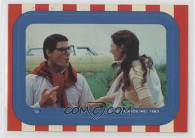 1983 Topps Superman III - Stickers #16 - Clark Kent