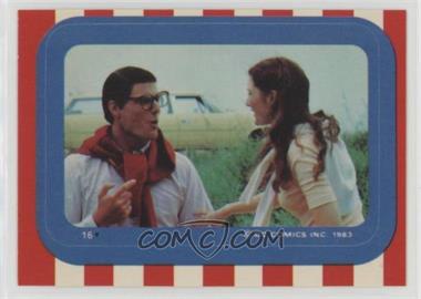 1983 Topps Superman III - Stickers #16 - Clark Kent