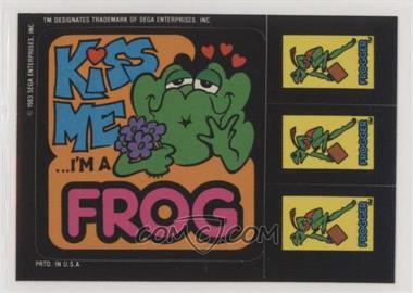1983 Topps Video City - Sega Frogger #KMIF.2 - Kiss Me ...I'm a Frog (Two Star Back)