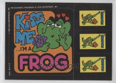 1983 Topps Video City - Sega Frogger #KMIF.2 - Kiss Me ...I'm a Frog (Two Star Back)
