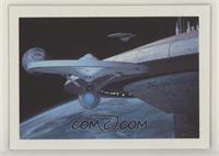 U.S.S. Enterprise leaving Spacedock...